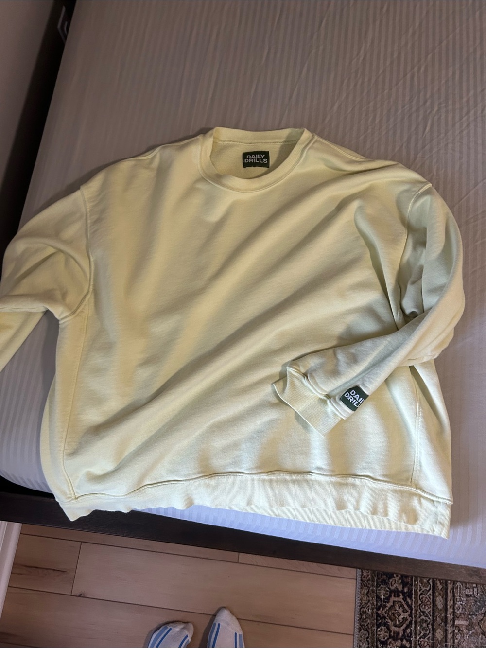 Daily Drills yellow crewneck